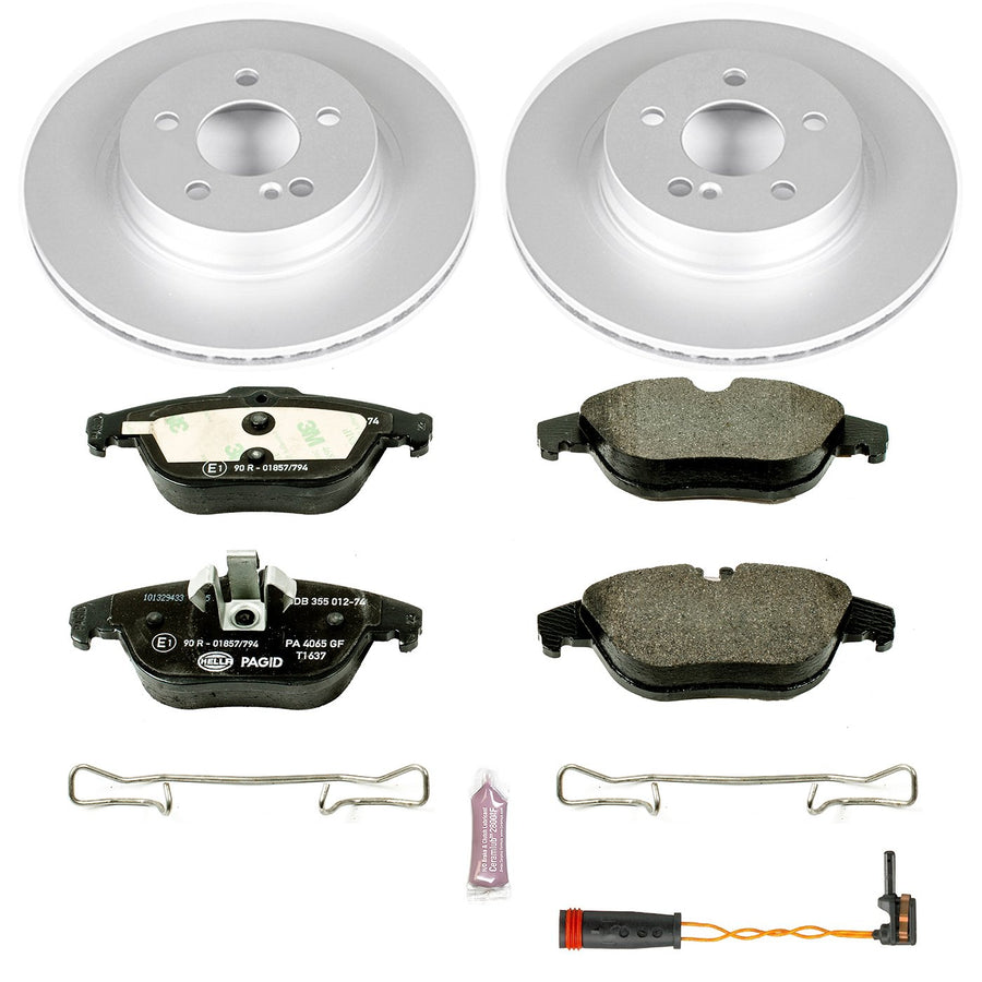 Power Stop ESK5626 Euro-Stop Rear Brake Kit For Mercedes-Benz C250, Mercedes-Benz C300, Mercedes-Benz C350, Mercedes-Benz E350, Mercedes-Benz E400, Mercedes-Benz E550 [Model Specific]
