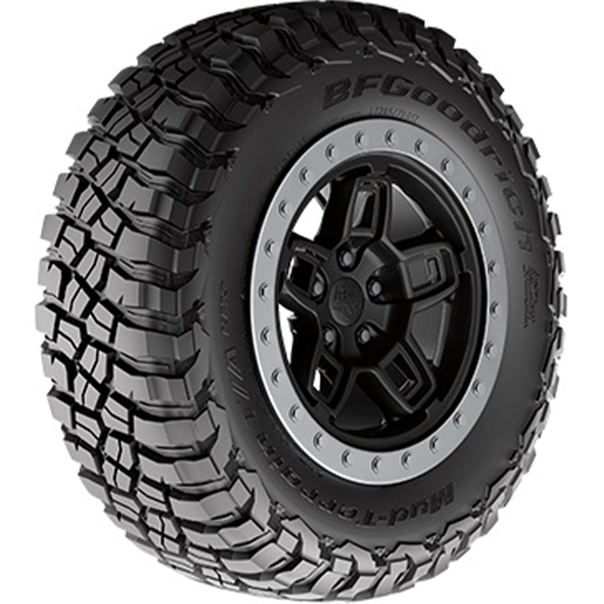 Mud Terrain T/A KM3 BFGoodrich Radial Car Tire for Light Trucks, SUVs, and Crossovers, 37x12.50R17/D 124Q