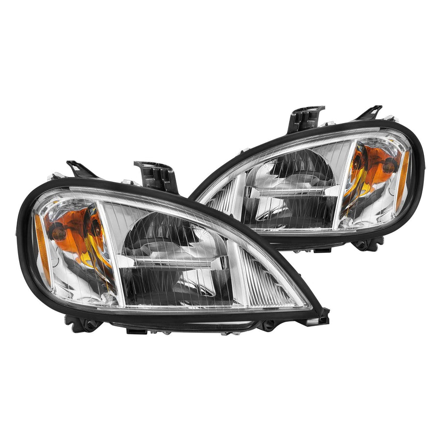 1996-2013 Freightliner Columbia Anzo USA LED Crystal Headlights Chrome Housing w/Clear Lens (Pair) (131029)