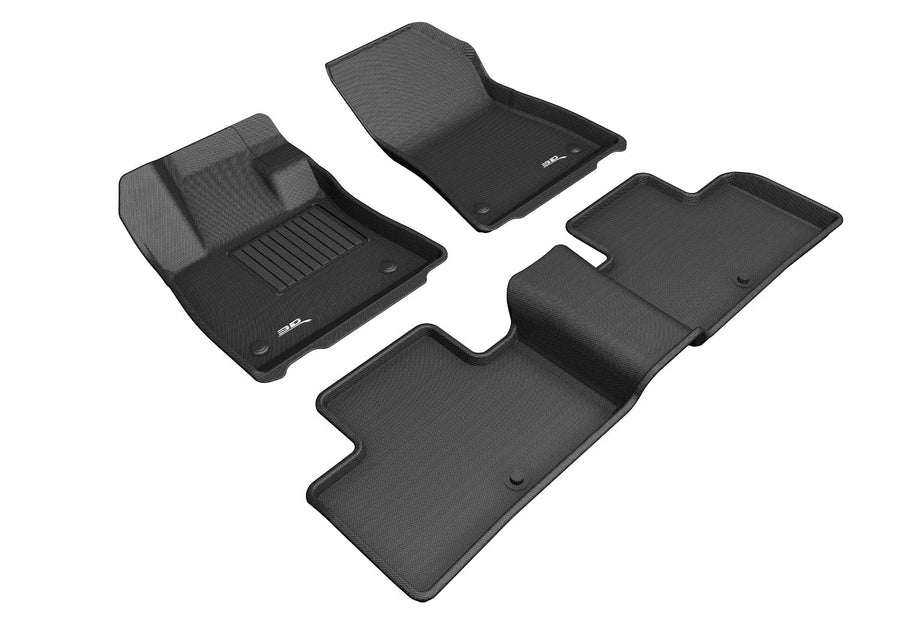 Kagu Floor Mat 3D MAXpider Custom Fit (Black) Compatible with Infiniti Qx50 2019-2025 / Qx55 2022-2025 - Full Set