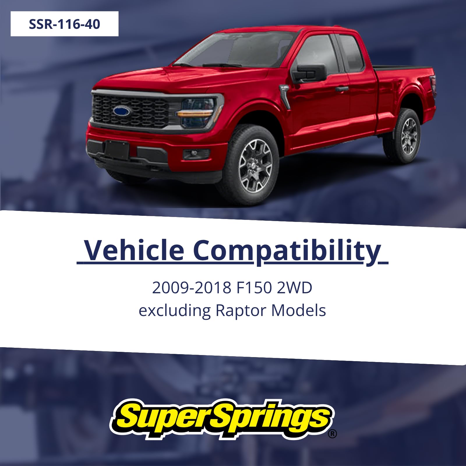 SumoSprings Rear for Ford F-150, Ford F-150 Raptor - 1000 lbs. SSR-116-40