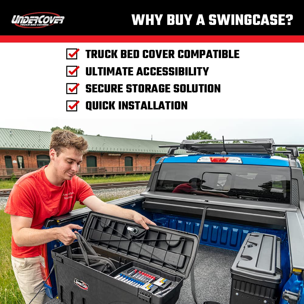 Undercover RealTruck SwingCase Truck Bed Storage Box | SC107D | Fits 2023-2025 Chevy/GMC Colorado/Canyon Drivers Side