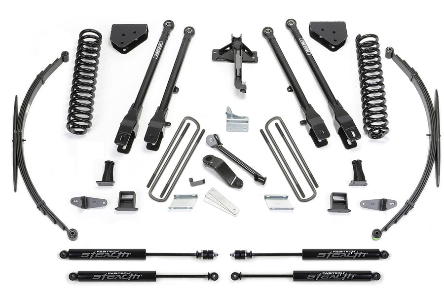K2129M Fabtech 4 Link Lift System w/Stealth Monotube Shocks 8 in. Lift 4 Link Lift System