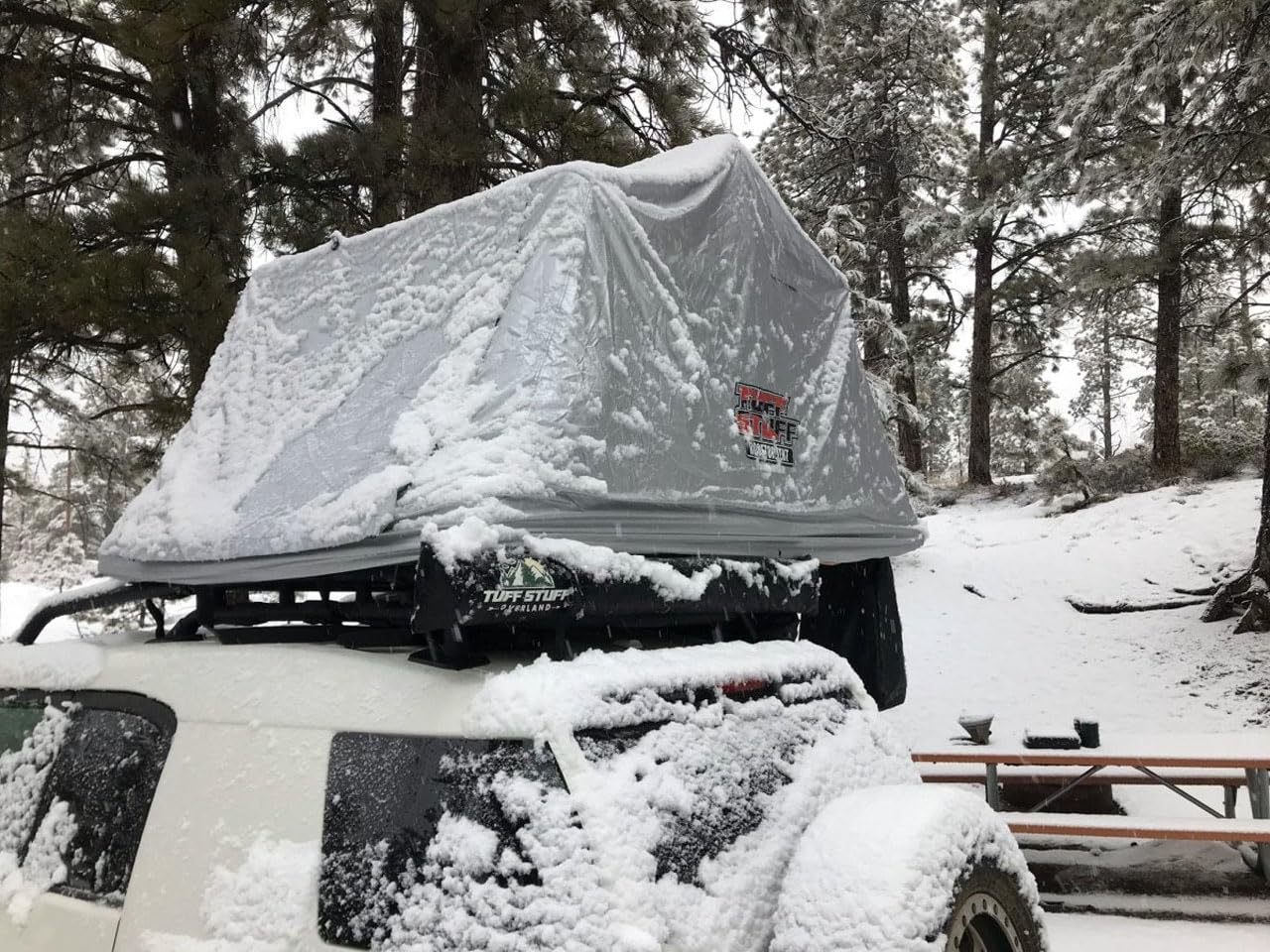 Tuff Stuff Xtreme Weather Cover Overland Ranger Rooftop Tent, Gray, NSN N, TS-RTT-EWC-Ran