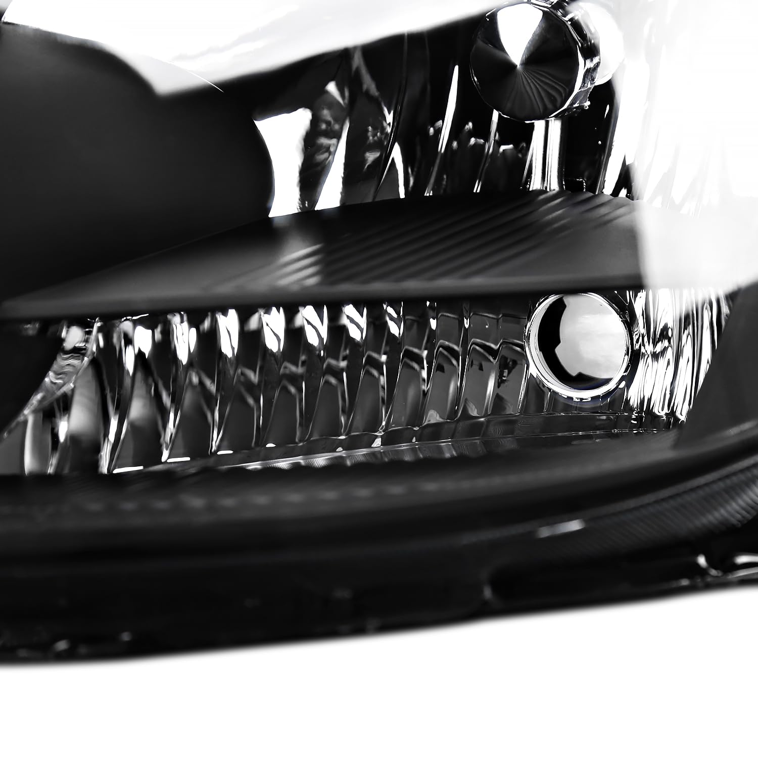 Black Headlights SPEC-D TUNING Compatible with 2004-2005 Toyota Sienna, Left + Right Pair Headlamp Assembly