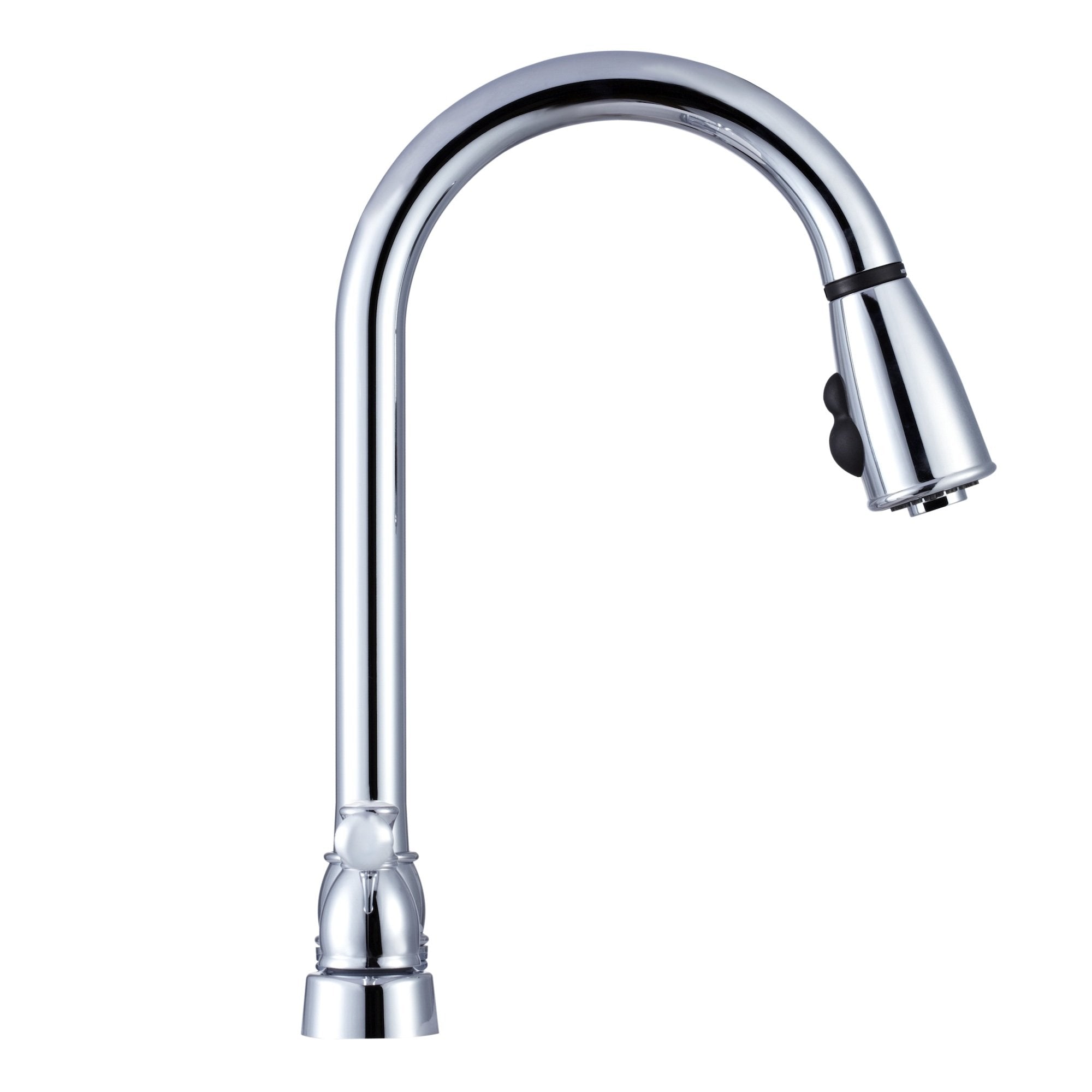 Dura Faucet Non-Metallic DF-PK350L-CP Dual Lever Pull-Down Rv Kitchen Faucet - Chrome Polished