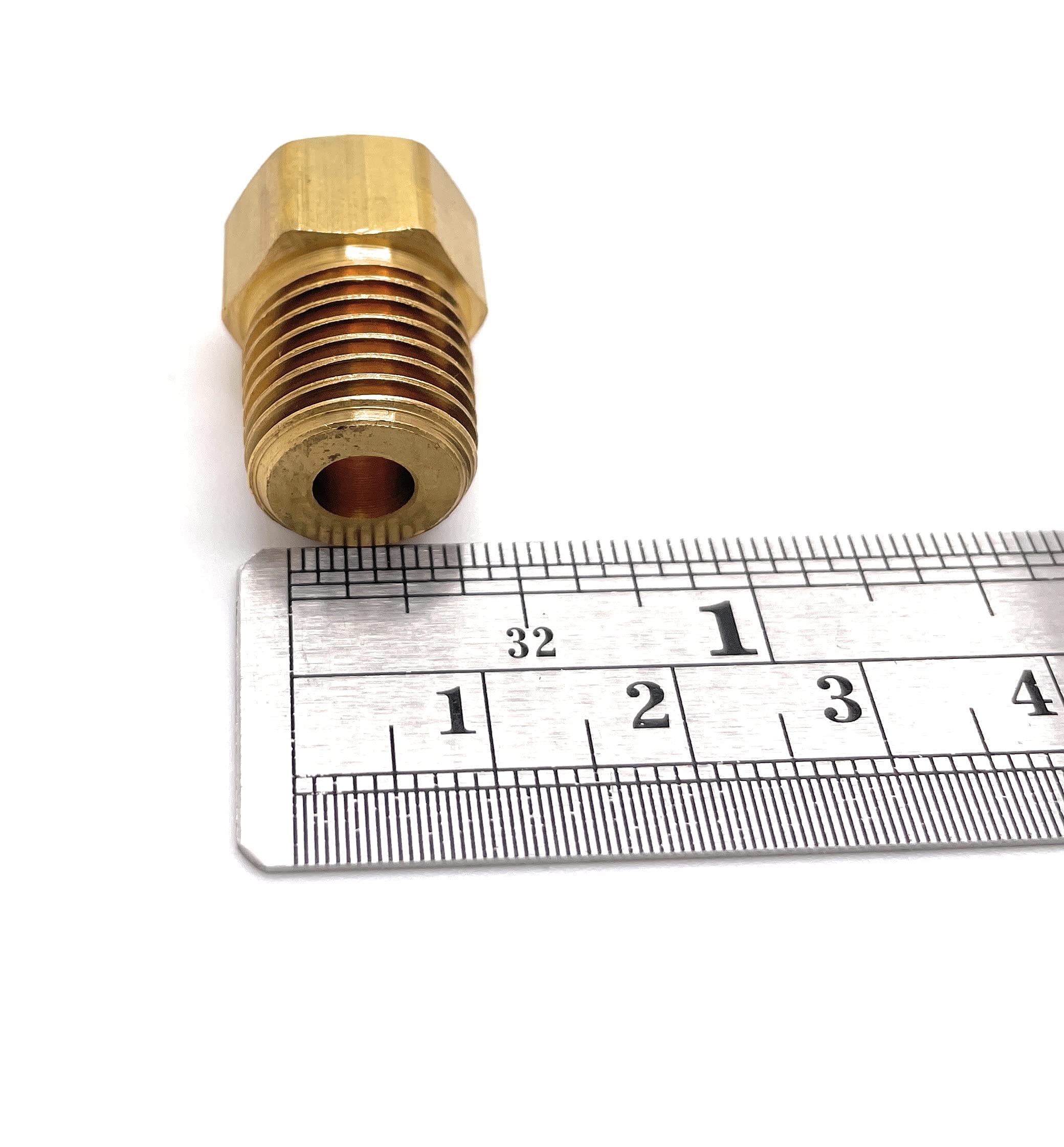Marshall Excelsior AP Products ME2132P Inverted Flare Adapter - 1/4" MNPT x 1/4" Female Flare Plug