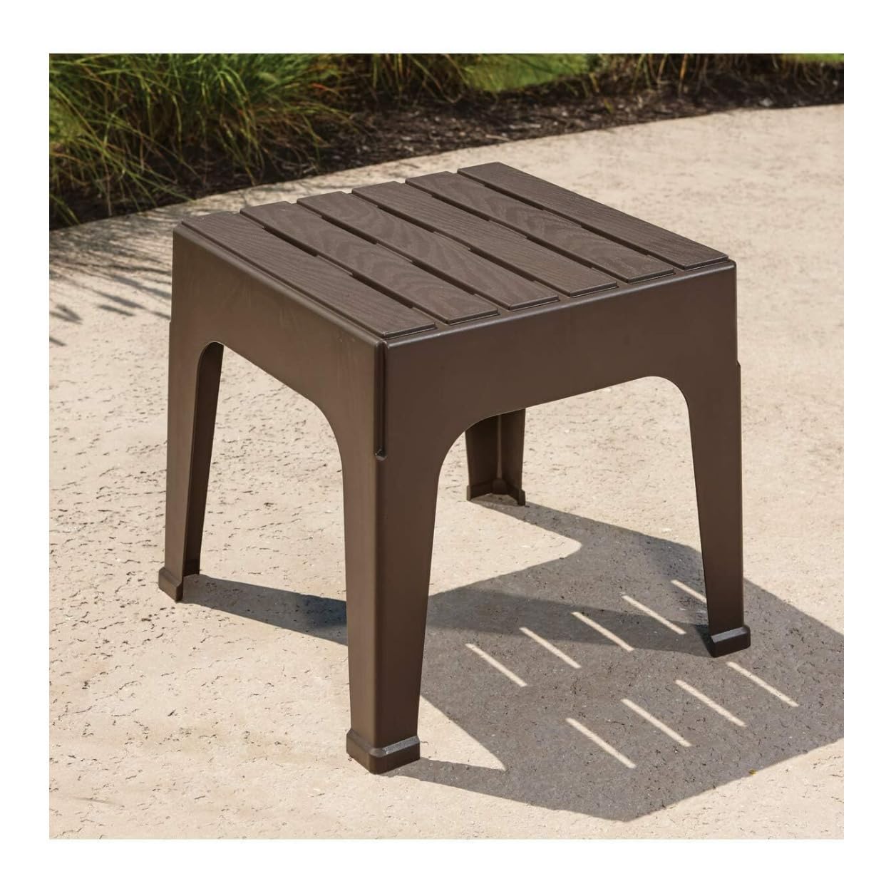 Big Easy Brown Stack Table Adams MFG Patio FURN 8090-60-3731