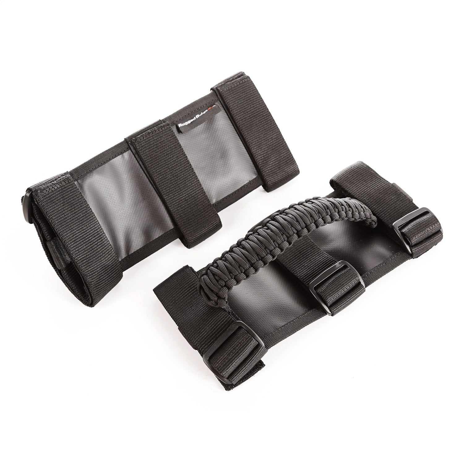 Grab Handle Kit Rugged Ridge 13505.30, Paracord, Black/Black; 55-Current Jeep CJ/Wrangler/Gladiator