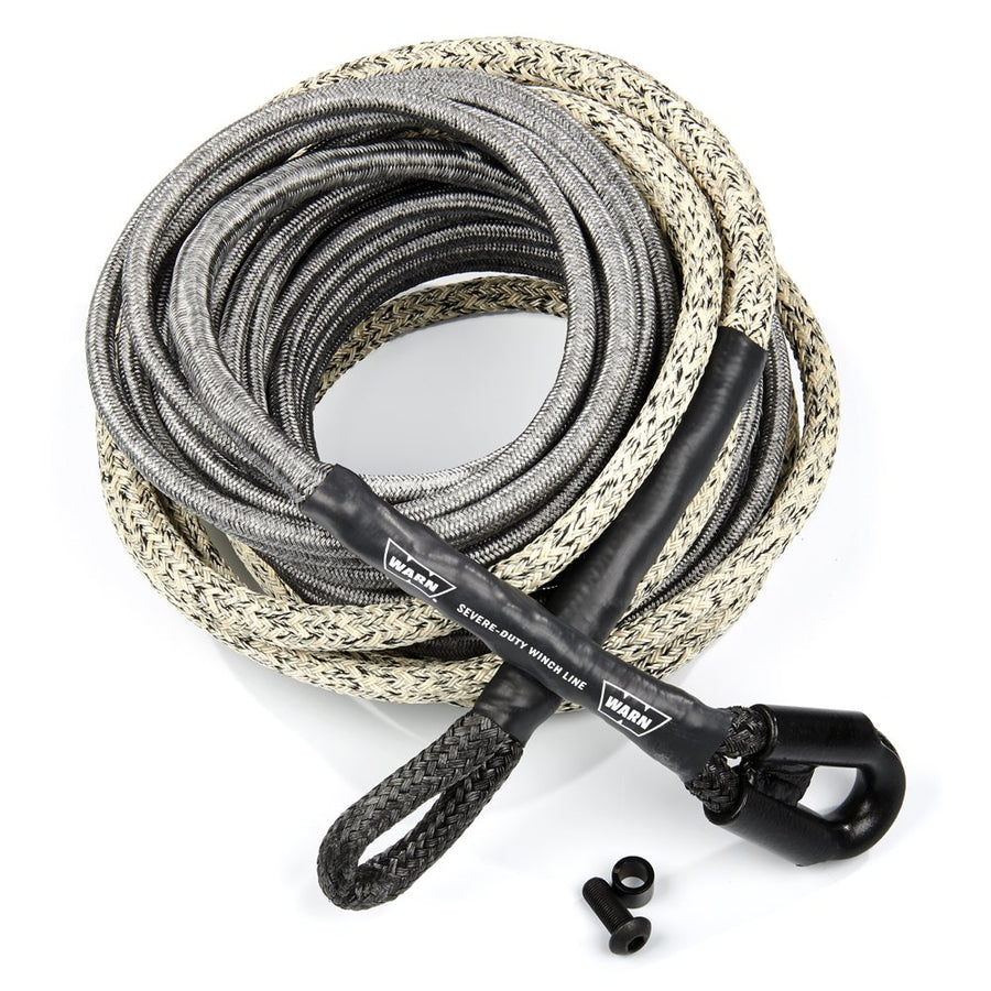 Spydura ProMax WARN 91840 Synthetic Winch Cable Rope with Loop Ends: 1/2" Diameter x 70' Length, 6 Ton (12,000 lb) Capacity