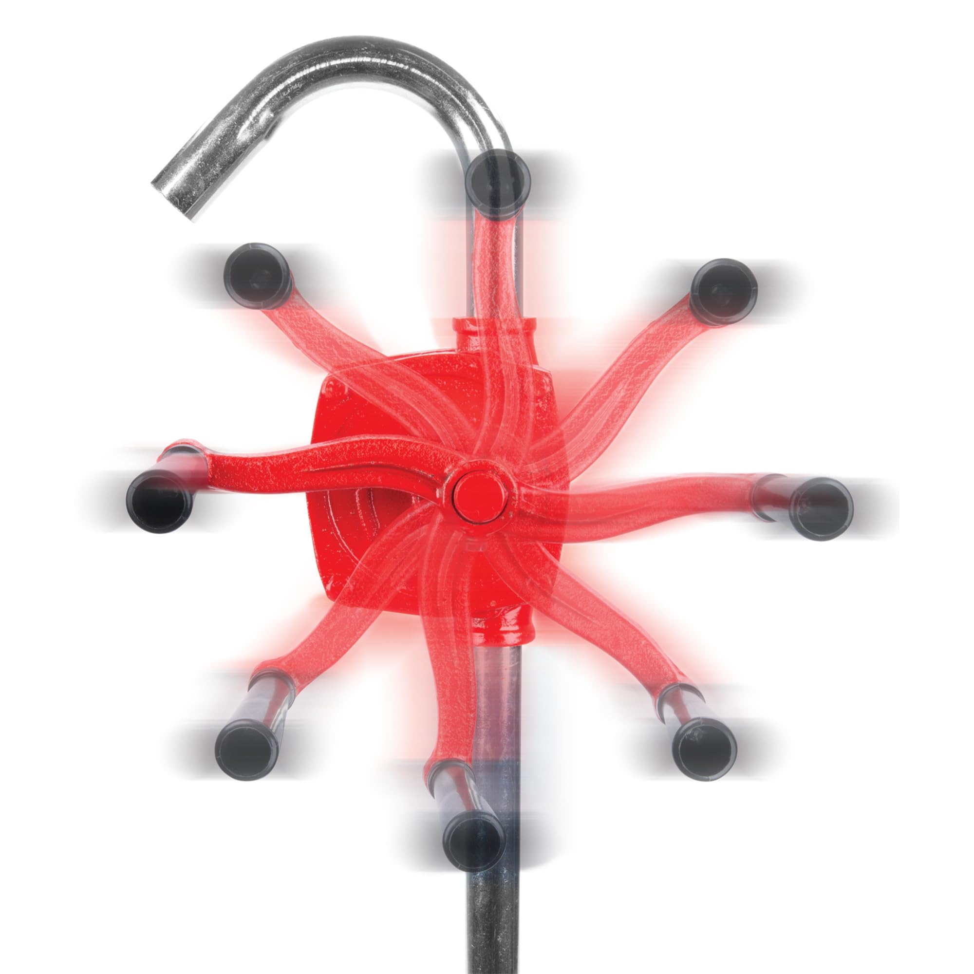 W54270 Performance Tool Rotary Barrel Pump, Pumps Light to Medium Viscosity Oils, 3 Piece Suction Pipe, 30-55 Gallon Barrels, Bung Adapter