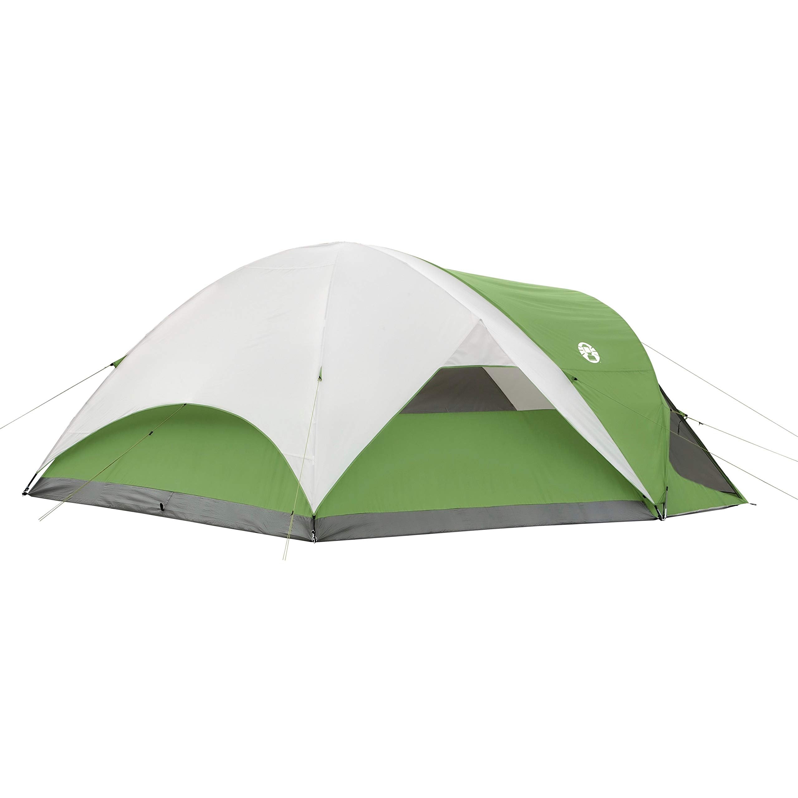 Coleman 6/8 Person Evanston Screened Camping Tent, Weatherproof Tent with Roomy Interior Includes Rainfly, Carry Bag, Easy Setup and Screened-in Porch