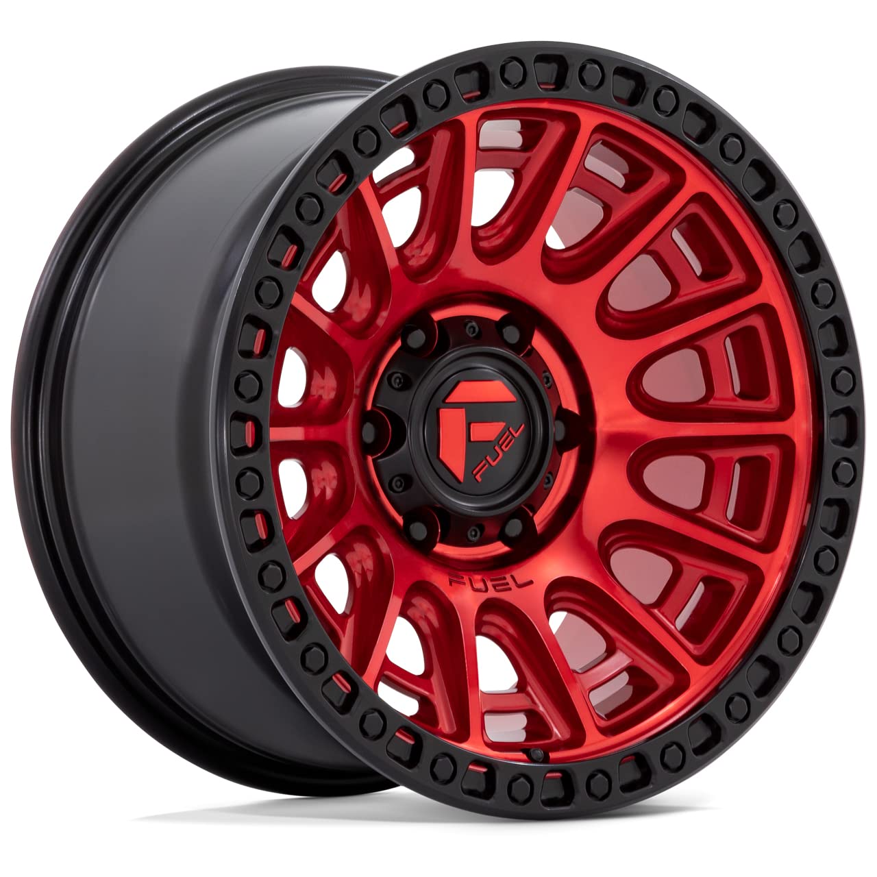 CYCLE FUEL OFF-ROAD 17X9 6X5.5 4.53-12mm CANDY RED WITH BLACK RING - D83417908445