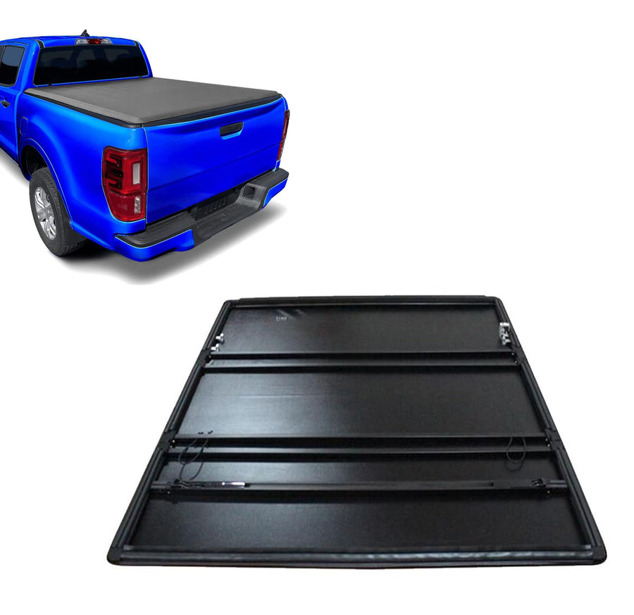 Premier Black Horse Soft TriFold Truck Bed Tonneau Cover Compatible with 11-23 Ram 3500|03-10 Dodge Ram 3500/2500|11-23 Ram 2500/1500 Classic|11-18 Ram 1500|2002-2010 Dodge Ram 1500 6.4ft Bed-PRS-DO12