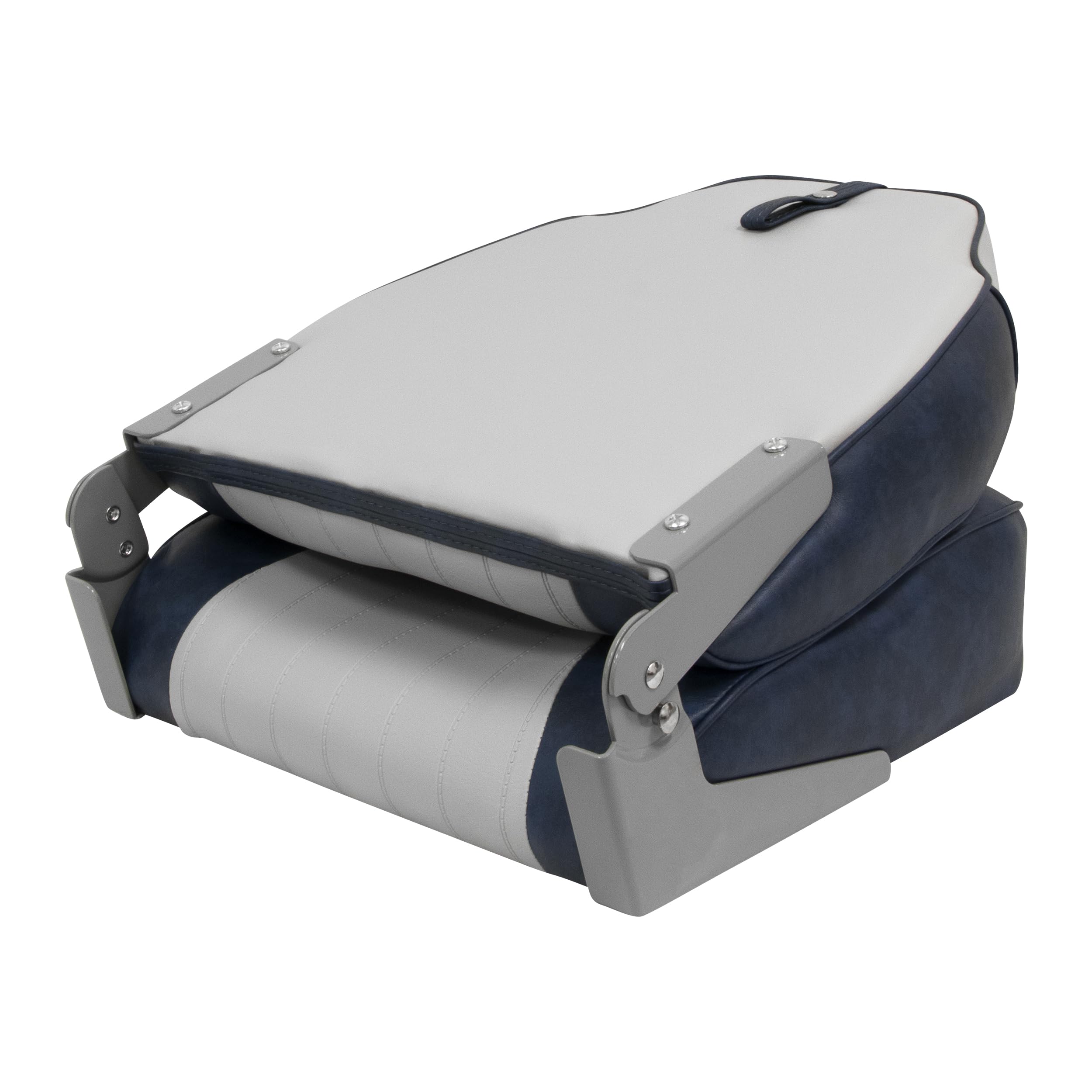 Lund Style Wise 8WD640PLS-660 High Back Boat Seat, Grey/Navy