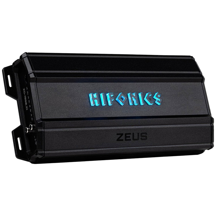 Hifonics Delta Zeus 1,950 Watt Compact Mono Block Nickel Plated Mobile Car Audio Amplifier with Auto Turn On Feature, ZD-1950.1D, Black