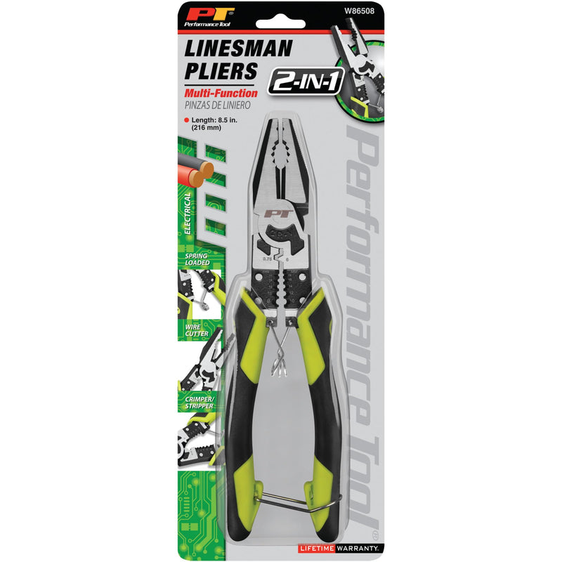 8-1/2" Performance Tool Multifunction Linesman Pliers - W86508
