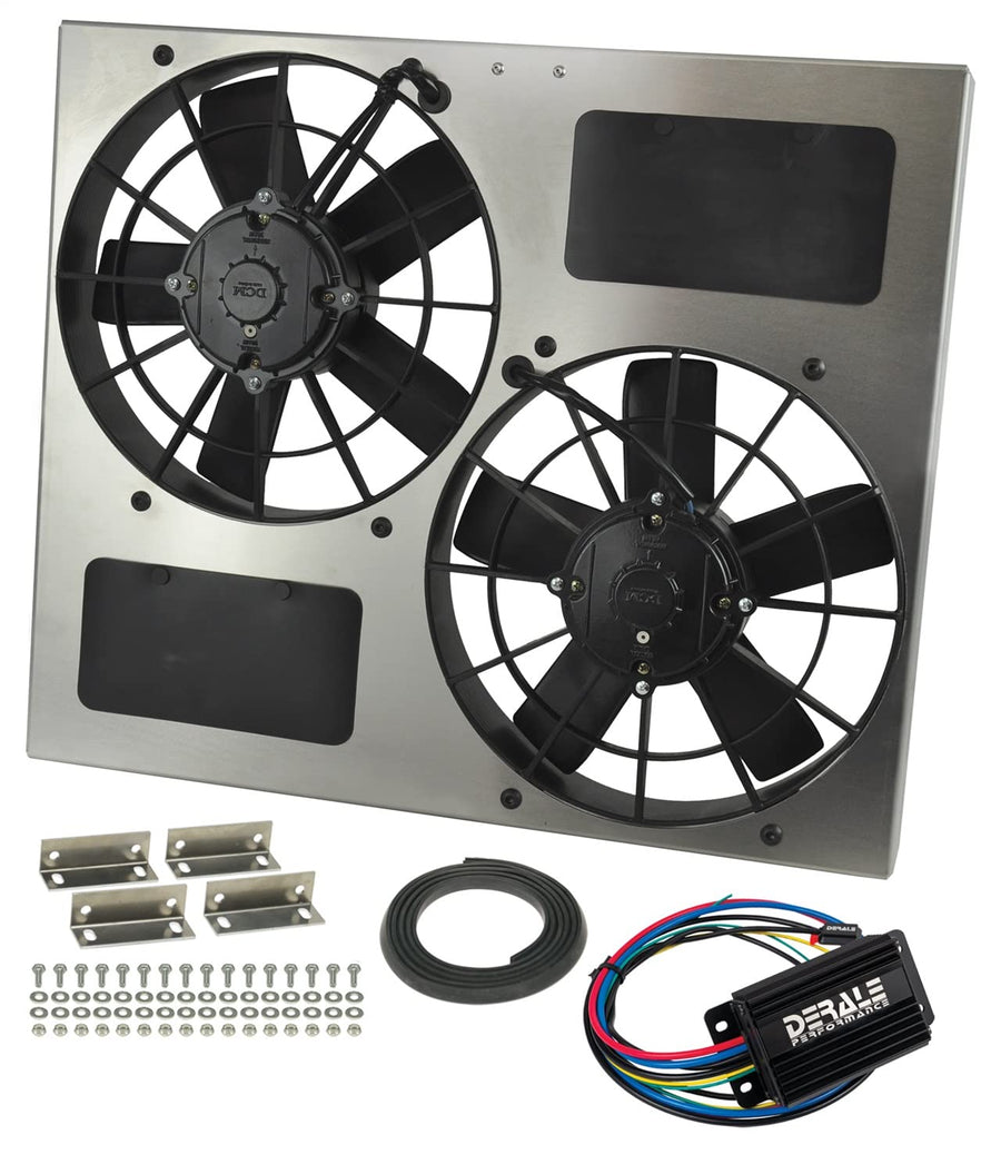 Electric Derale Radiator Fan Shroud Kit 66830