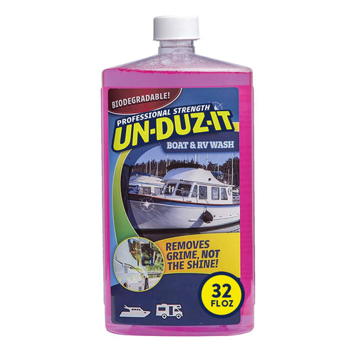 Boat and RV Wash UN-DUZ-IT, Heavy Duty Cleaner, Concentrate Boat Wash, 32 Fl Oz Bottle