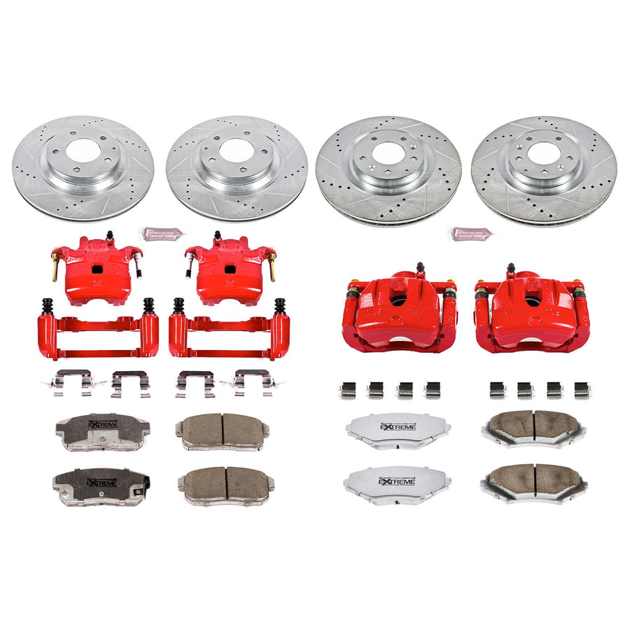 Power Stop Z26 KC2727-26 Front & Rear Brake Kit Mazda For Mazda RX-8 2004-2011 [Model Specific]