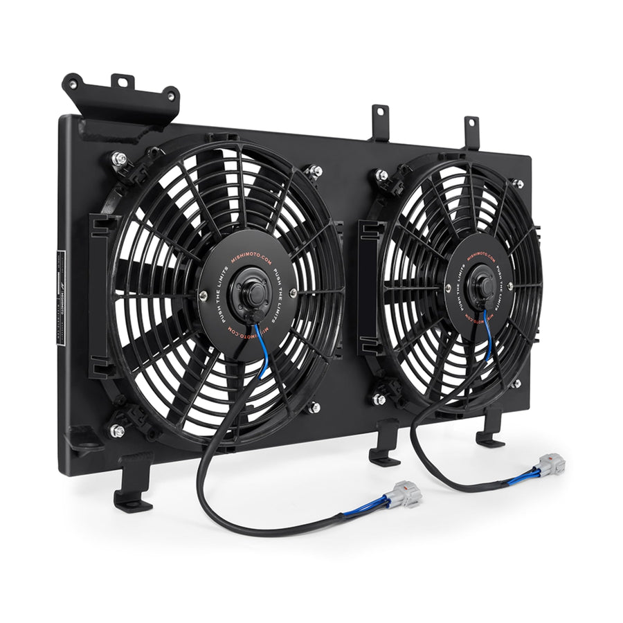 Mishimoto Aluminum Fan Shroud MMFS-WRX-01PBK, Compatible with Subaru WRX/STI PNP, 2001-2007, Black