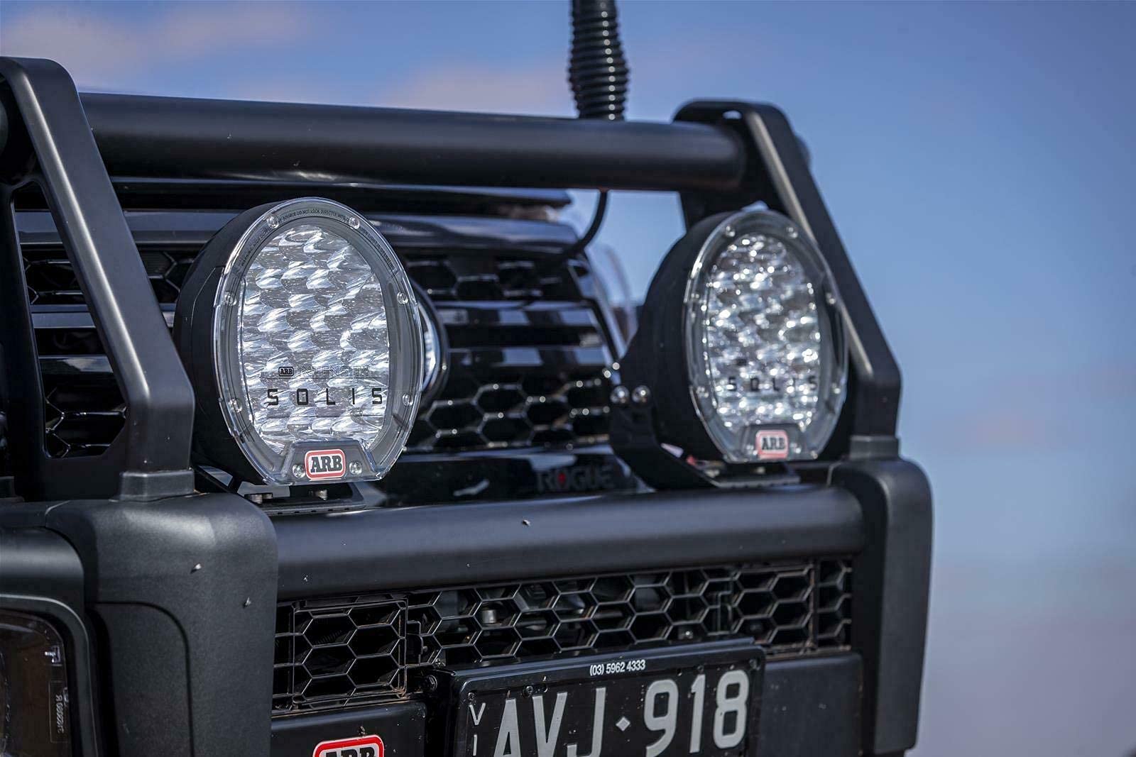 ARB SOLIS INTENSITY SJB36S 36 LEDS DRIVING LIGHT, SPOT BEAM with RED and BLACK INTERCHANGEABLE BEZELS 9 INCHES, INDIVIDUAL