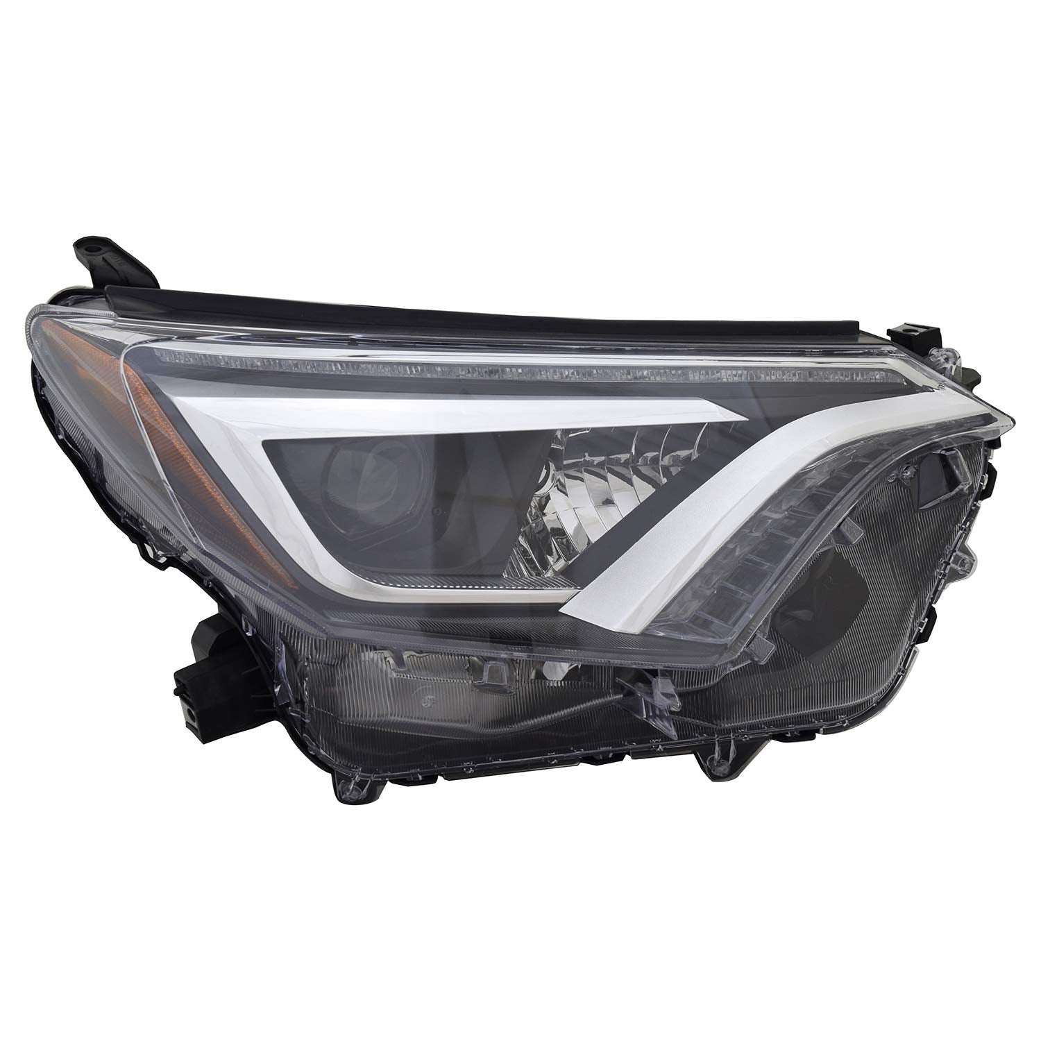 Right TYC Headlight Assembly Compatible with 2016-2018 Toyota Rav4