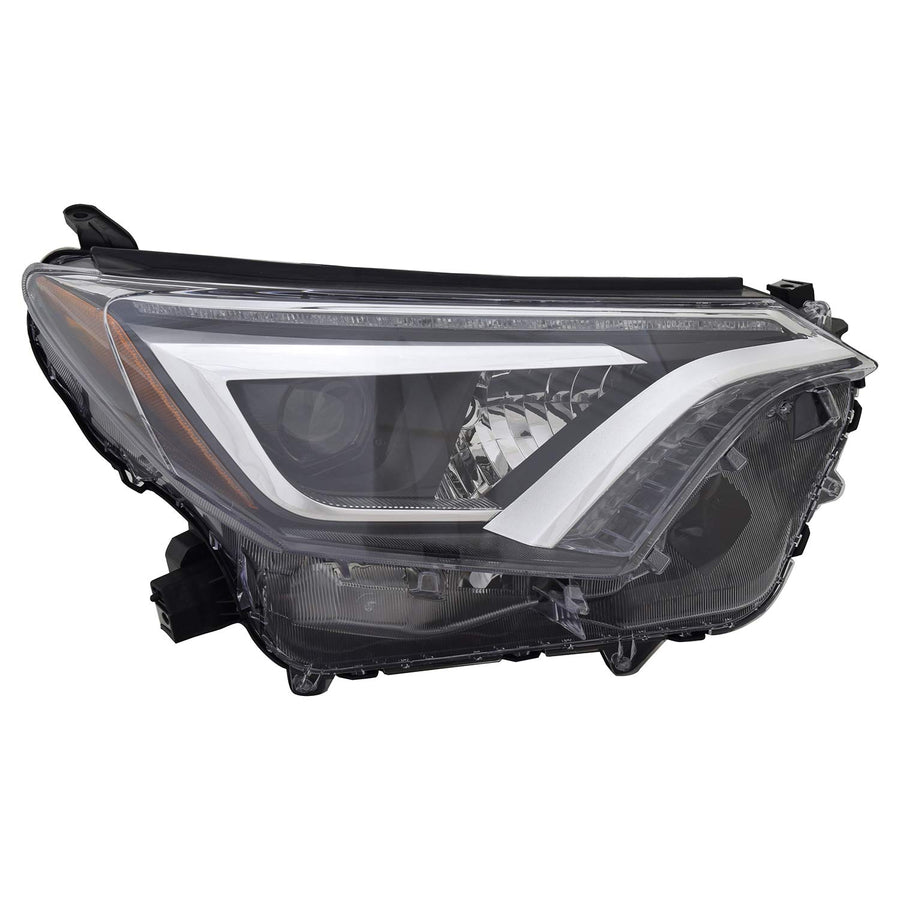 Right TYC Headlight Assembly Compatible with 2016-2018 Toyota Rav4
