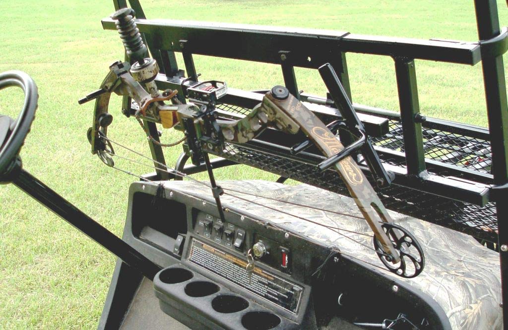 Power-Ride Bow Rack Great Day - for Small Carts/UTVs with 36-50in Roll Bar Width - Black Powder-Coated Finish - 1 Bow, UVCCPR701