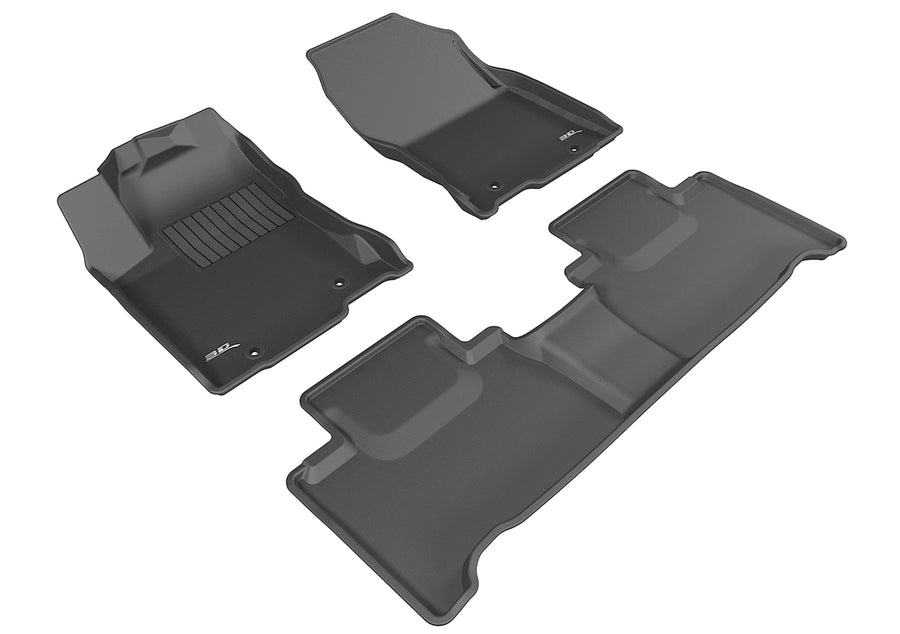 3D MAXpider Kagu Custom Fit Floor Mat (Black) Compatible with Lexus NX / NX Hybrid 2015-2021 - Full Set