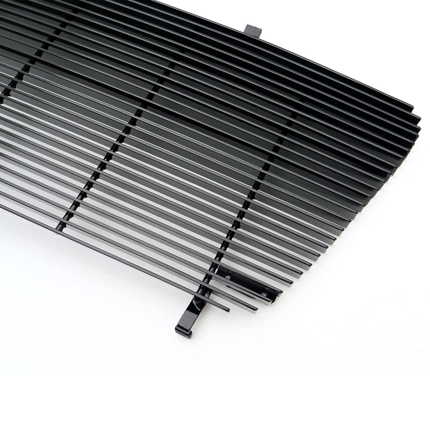 Horizontal T-Rex 21556B Aluminum Black Finish Billet Grille Insert for Ford F150
