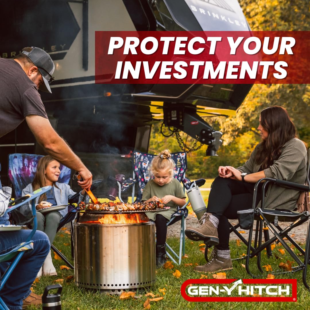 GEN-Y Hitch Fifth Wheel Rhino Pin Box with Gooseneck SnapLatch Coupler | 3,500-6,500 LBS Pin Weight Range | 30K LBS Towing Capacity | Compatable with 2 5/16" Gooseneck Ball