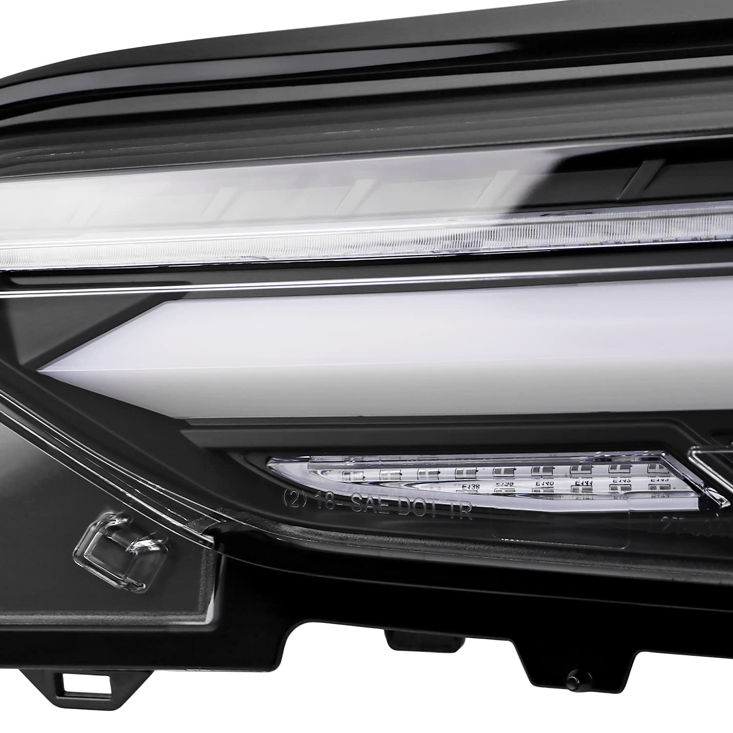 Black LED Sequential Tail Lights SPEC-D TUNING Compatible with 2019-2023 Toyota RAV4, Left + Right Pair Assembly