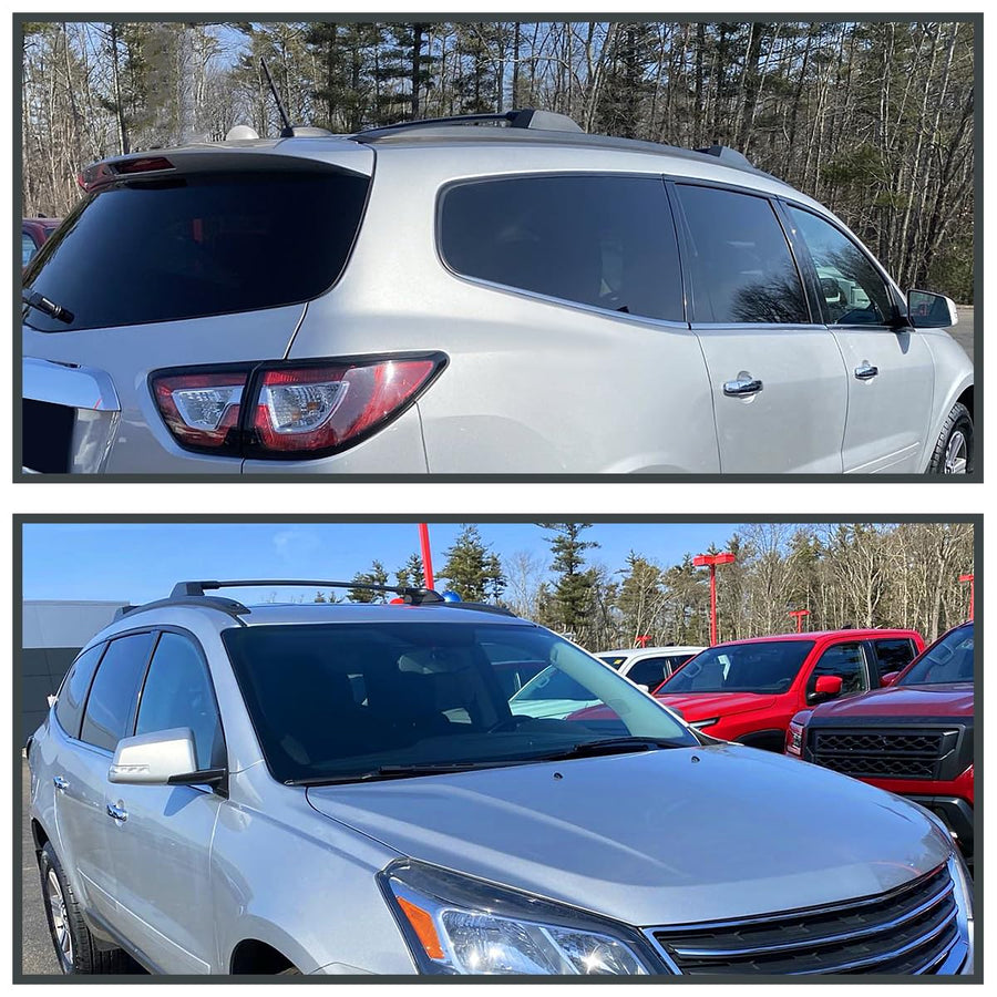 Aluminum Top Cargo Roof Rack Cross Bars Spec-D Tuning Compatible with Chevy Traverse 2009-2017