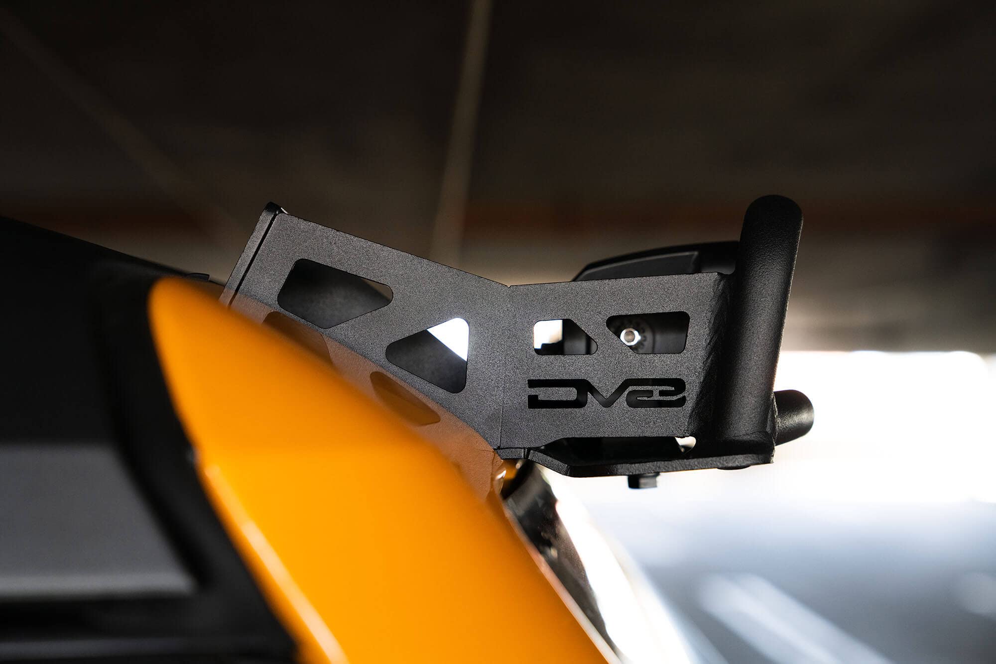 40" Curved LED Light Bar Mount DV8 Offroad for 2021-2025 Ford Bronco | Fits (1) 40" Curved LED bar or up to (12) 3" pods | Mounts to OEM Accessory Location | No Drill Installation