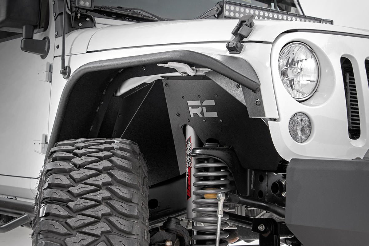 Rough Country Inner Front Fenders for Jeep Wrangler JK (2007-2018) - Set of 2