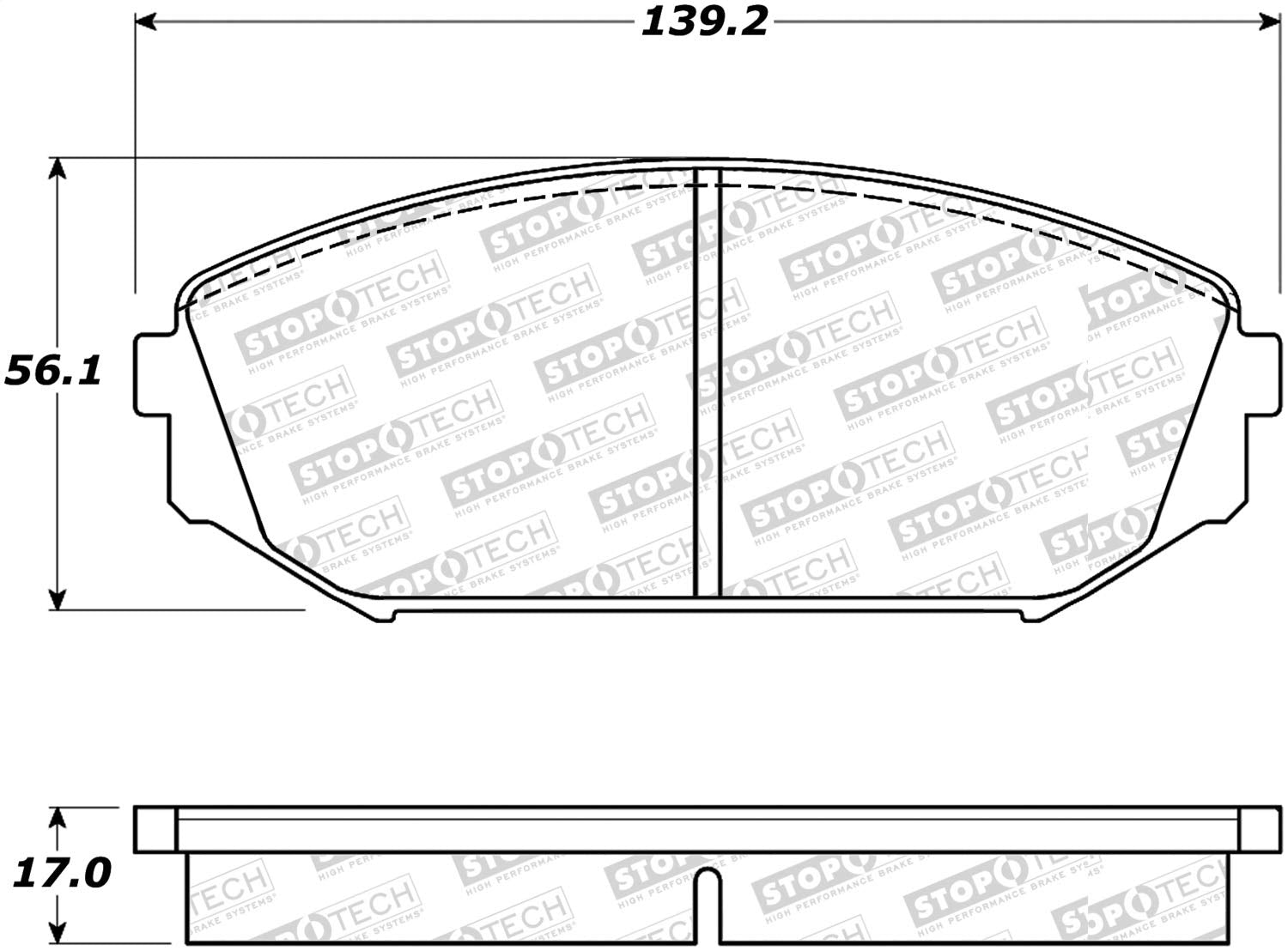 Street Select StopTech Brake Pads 305.07930