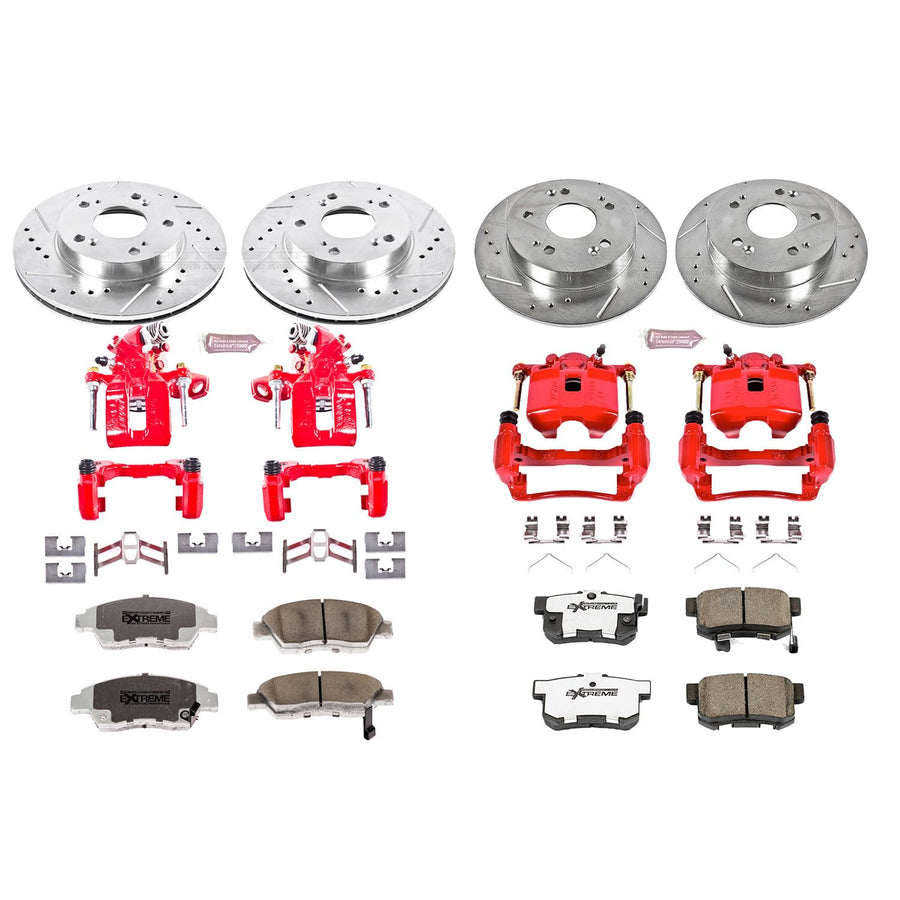 Power Stop Z36 KC4426-36 Brake Kit Front & Rear with Calipers For Chevrolet Silverado 1500, Chevrolet Suburban 2500, GMC Sierra 1500, GMC Yukon XL 2500 [Model Specific]