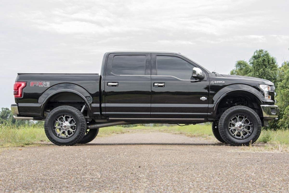 Rough Country 6" Lift Kit with Vertex Shocks & Vertex Coilovers for Ford F-150 4WD (2015-2020) - Suspension Upgrade