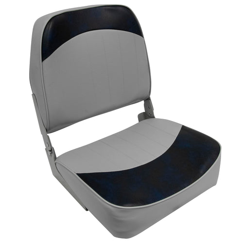 8WD734PLS-660 Wise Standard Low Back Boat Seat, Grey/Blue