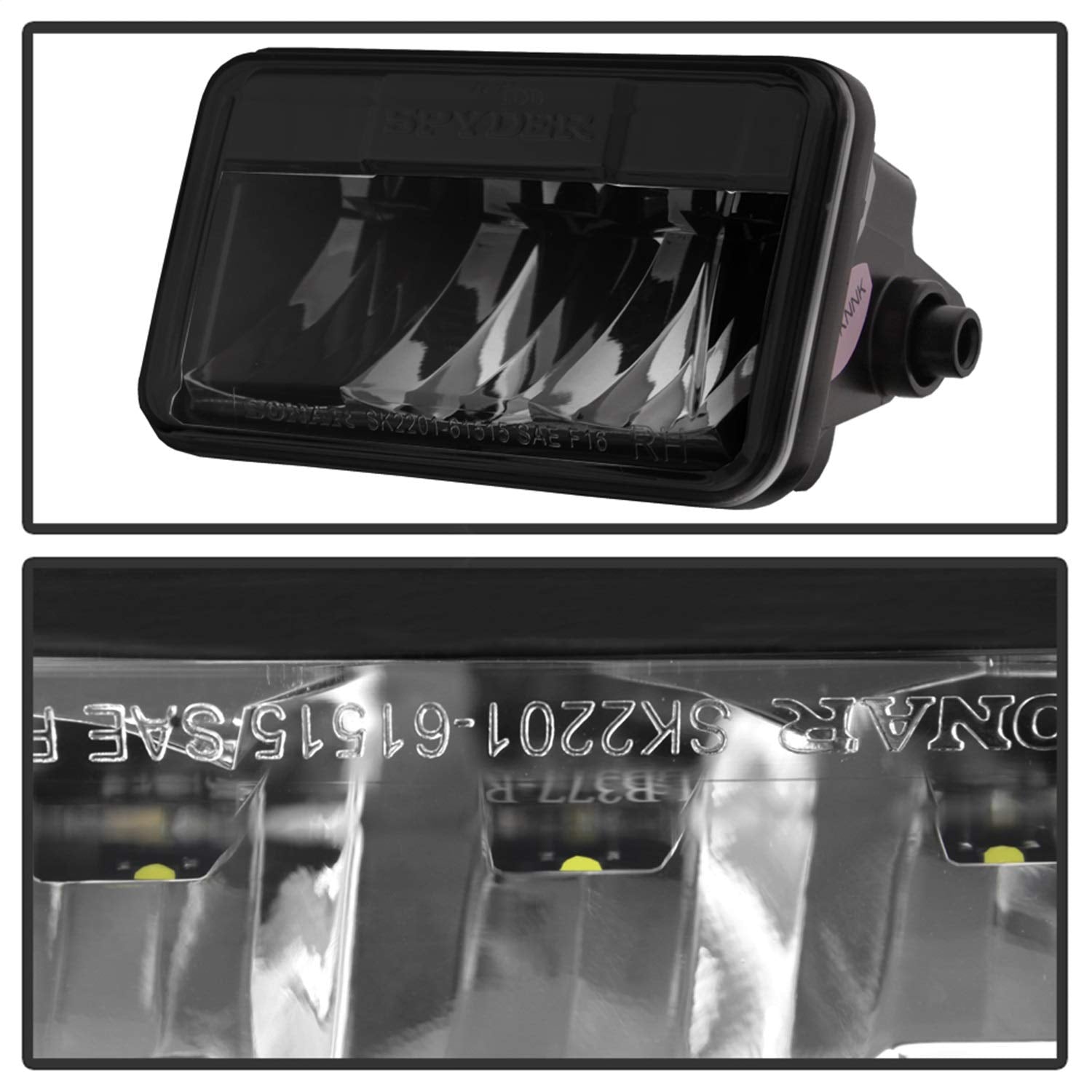 Ford F150 15-16 Spyder 5083975 LED Fog Lights - Black