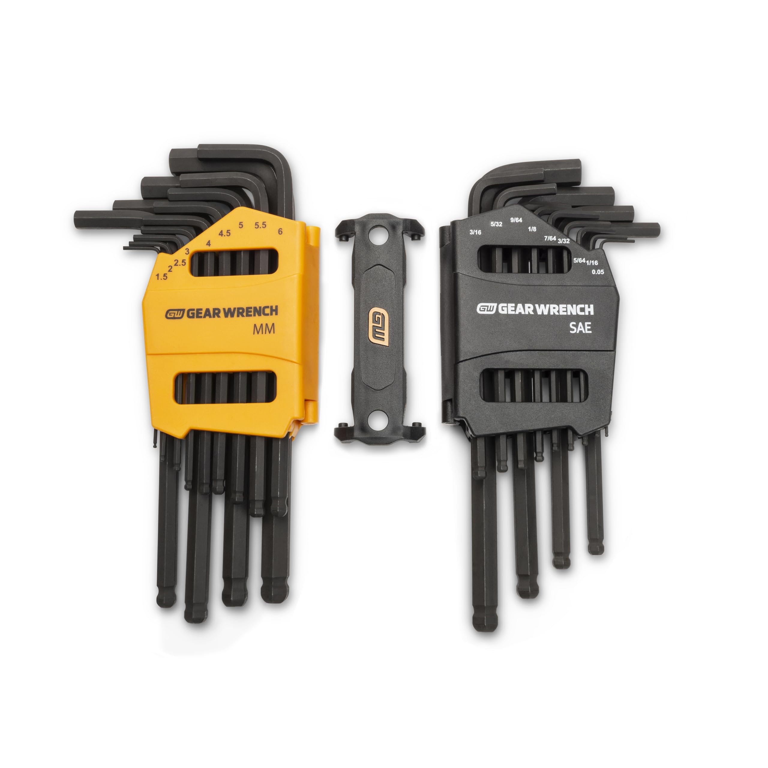 26 Piece GEARWRENCH SAE/Metric Ball End Long Arm Hex Key Set - 83505