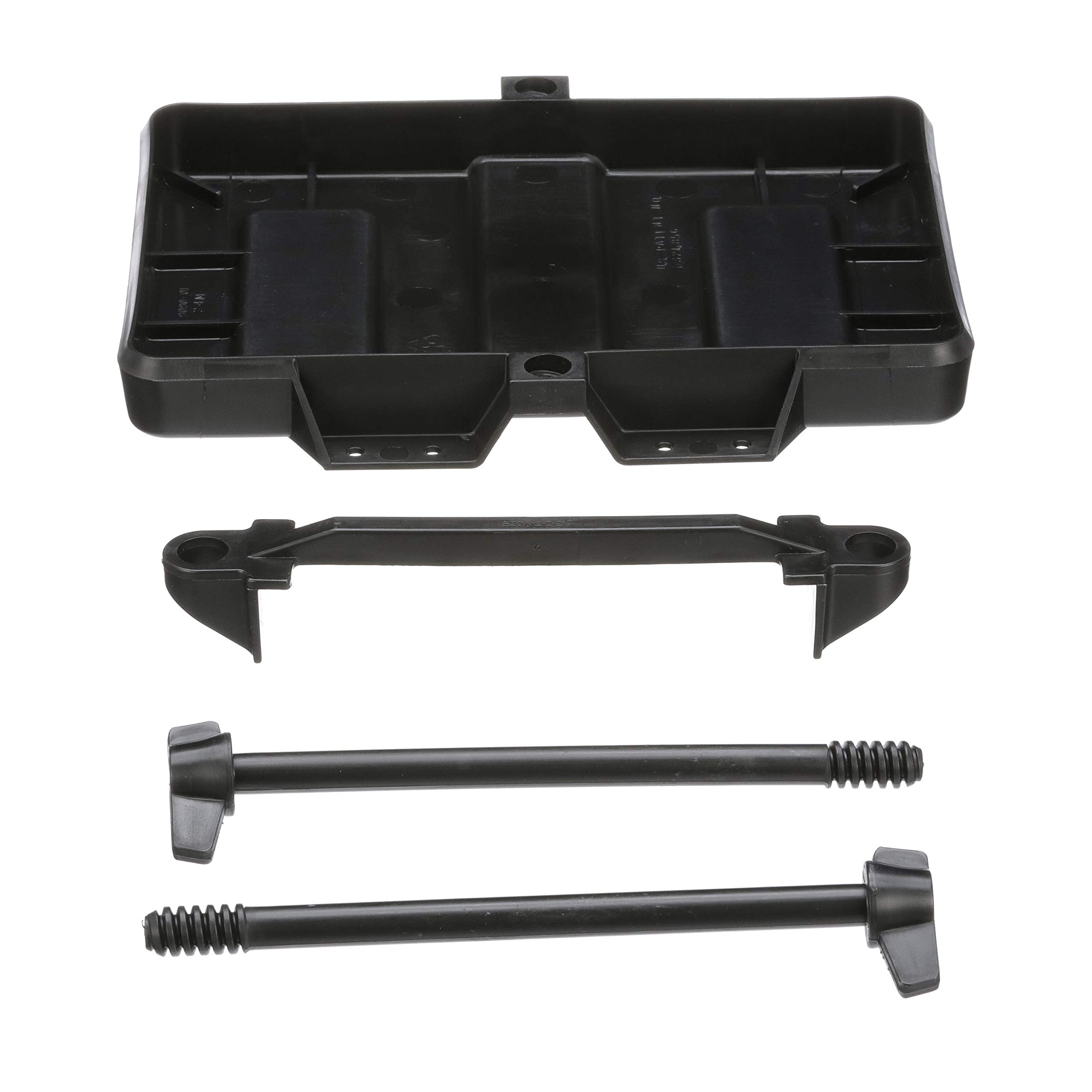 Adjustable Battery Tray Attwood 9090-5, for 27/27m Series Batteries, Heavy-Duty Black Plastic, Height-Adjustable Crossbar