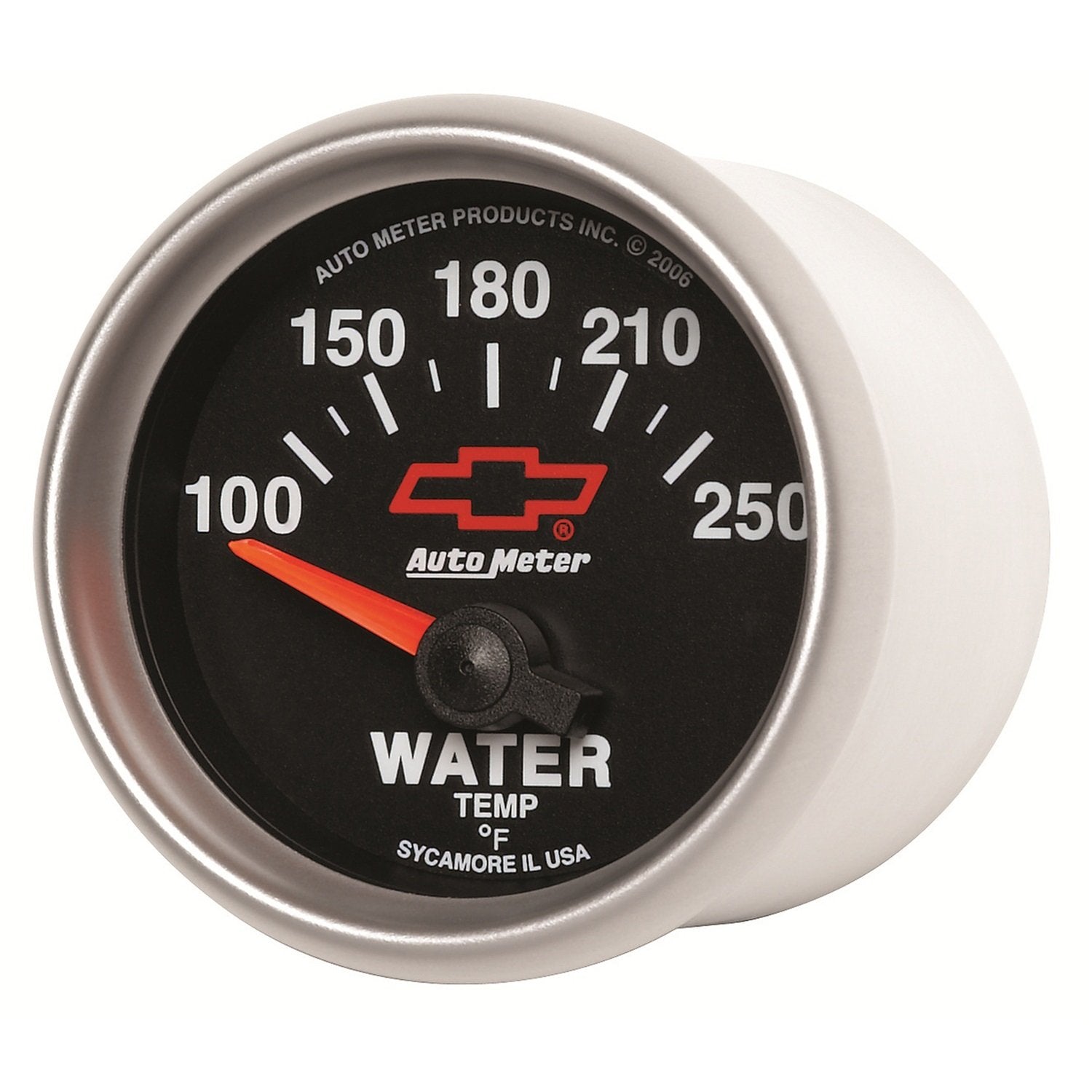 Auto Meter 2-1/16" Red 100-250 Degree Fahrenheit Short Sweet Electric Water Temperature Gauge GM Performance Parts 3637-00406