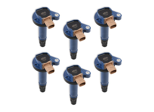 SuperCoil ACCEL 140646B-6 Ignition Coil - Blue - 6-Pack (3-Pin)