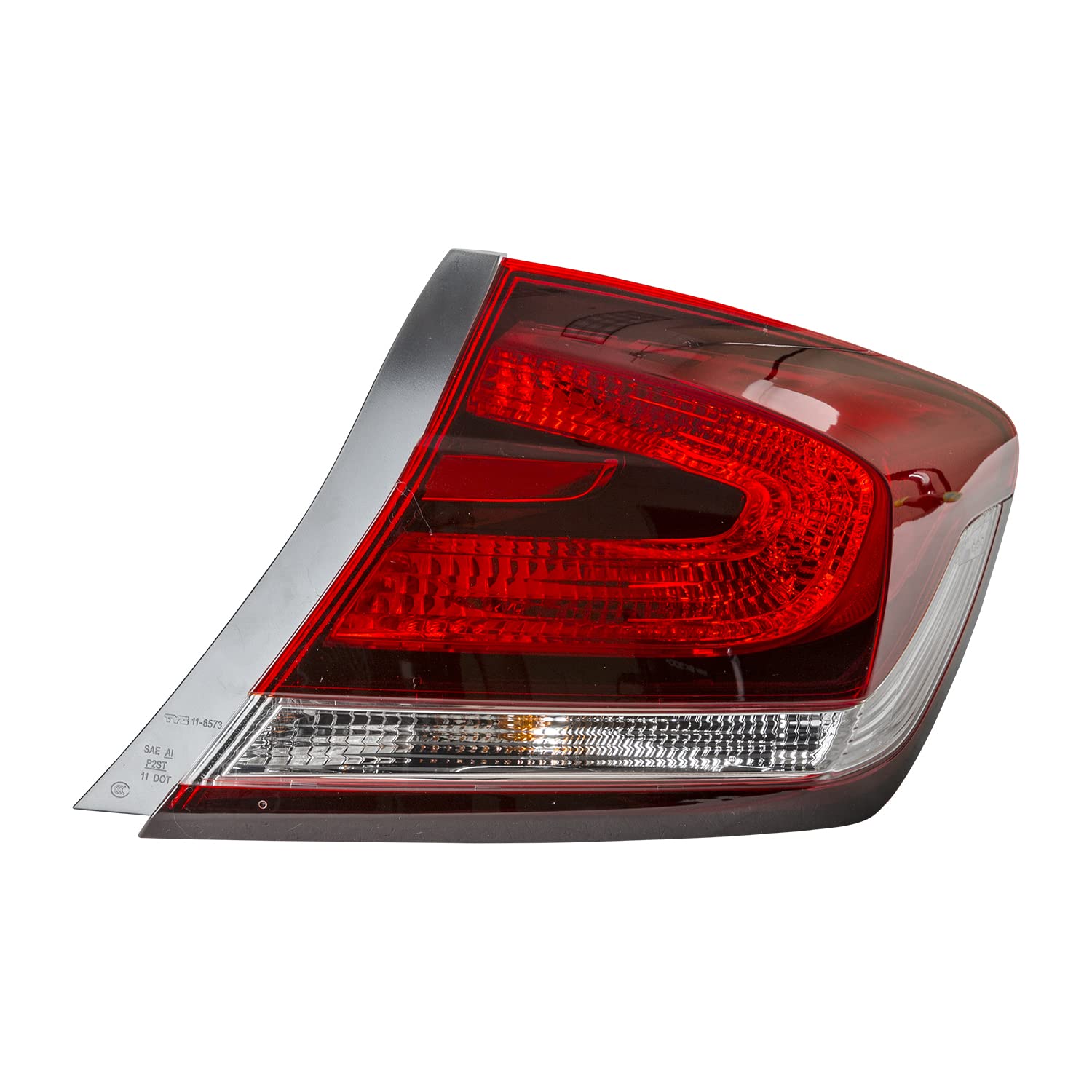 Right TYC Tail Light Assembly Compatible with 2013-2015 Honda Civic