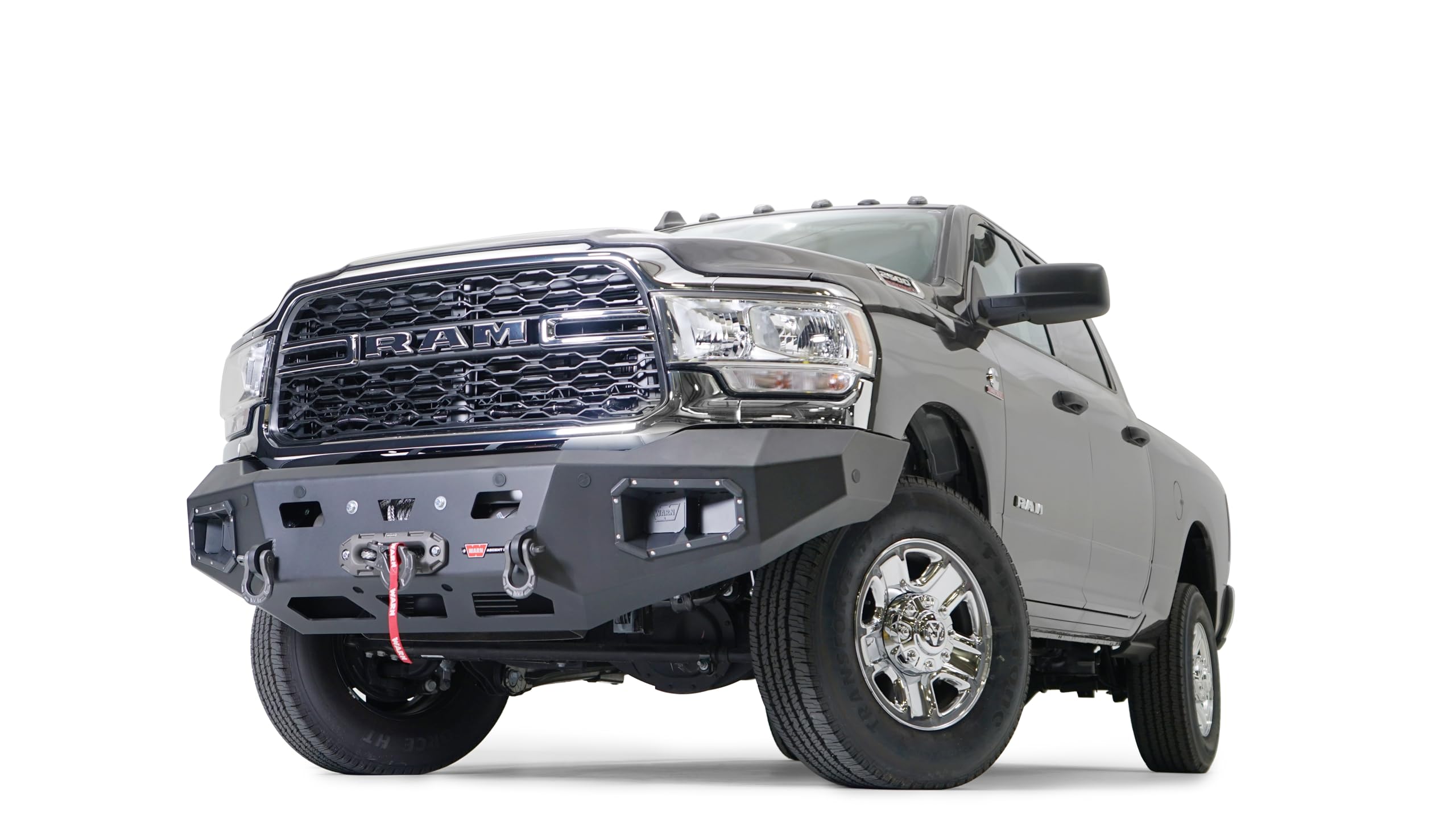 Ascent HD WARN 107001 Front Bumper, Fits: Dodge Ram 2500/3500/4500/5500 (2020-2021), Black
