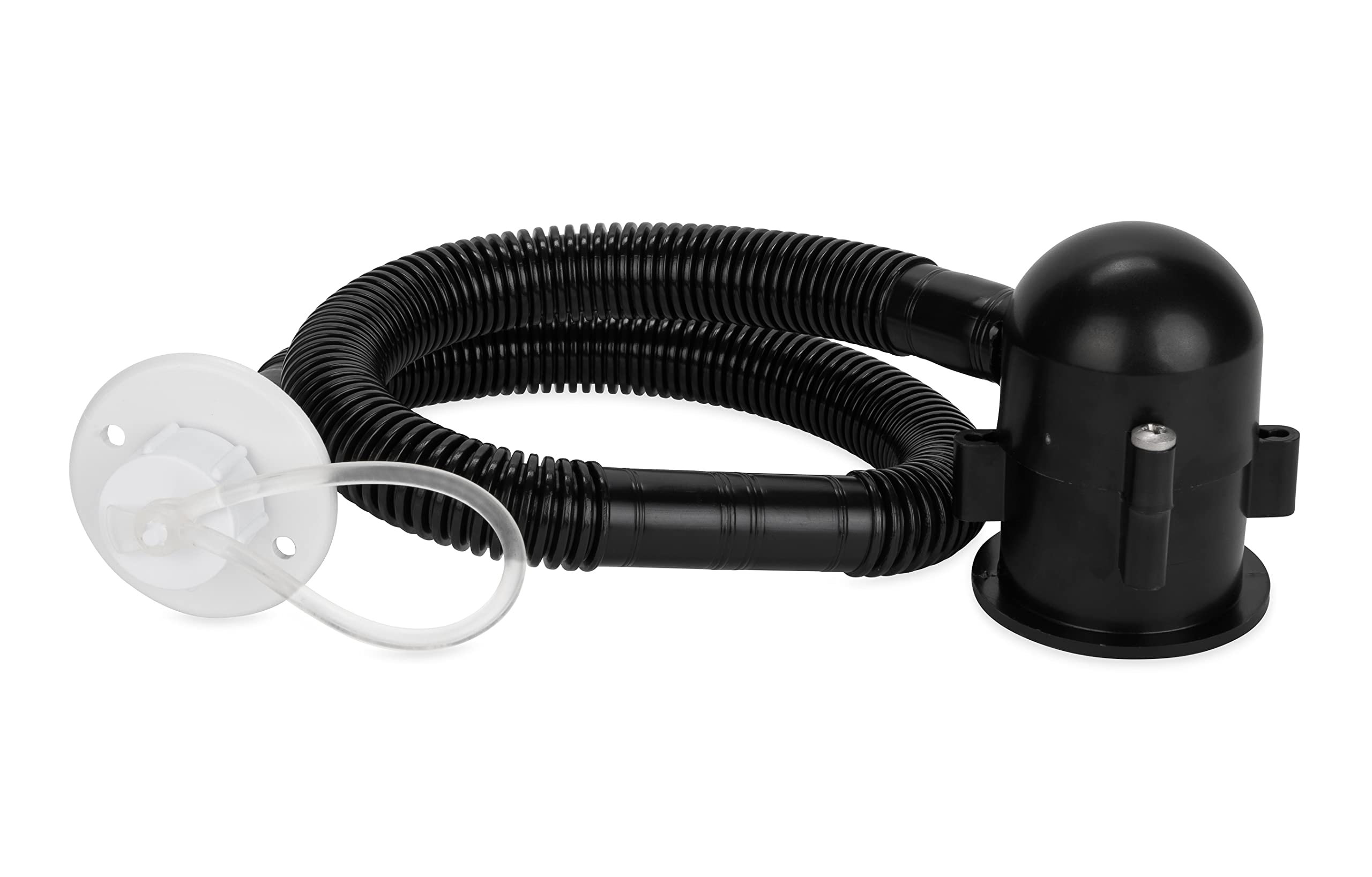 Camco Drain Flexible Camper/RV | Designed for Campers w/Single Sink and No Holding Tanks | Includes 25” of ¾-Inch ID Hose | Crafted of Heavy-Duty Chemical-Resilient Polymer (37420)