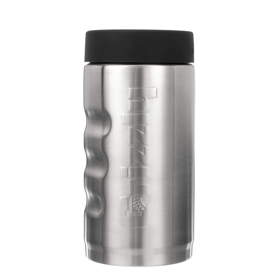 16 oz Grizzly Grip Pounder | Stainless Steel Vacuum Insulated Can Cooler | For 16 oz Tallboy Beer and Energy Drinks Reusable Durable | Brushed Stainless