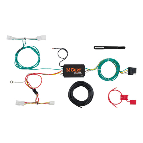 CURT 56309 Custom Vehicle-Side 4-Pin Trailer Wiring Harness, Fits Select Scion iM, Toyota Corolla